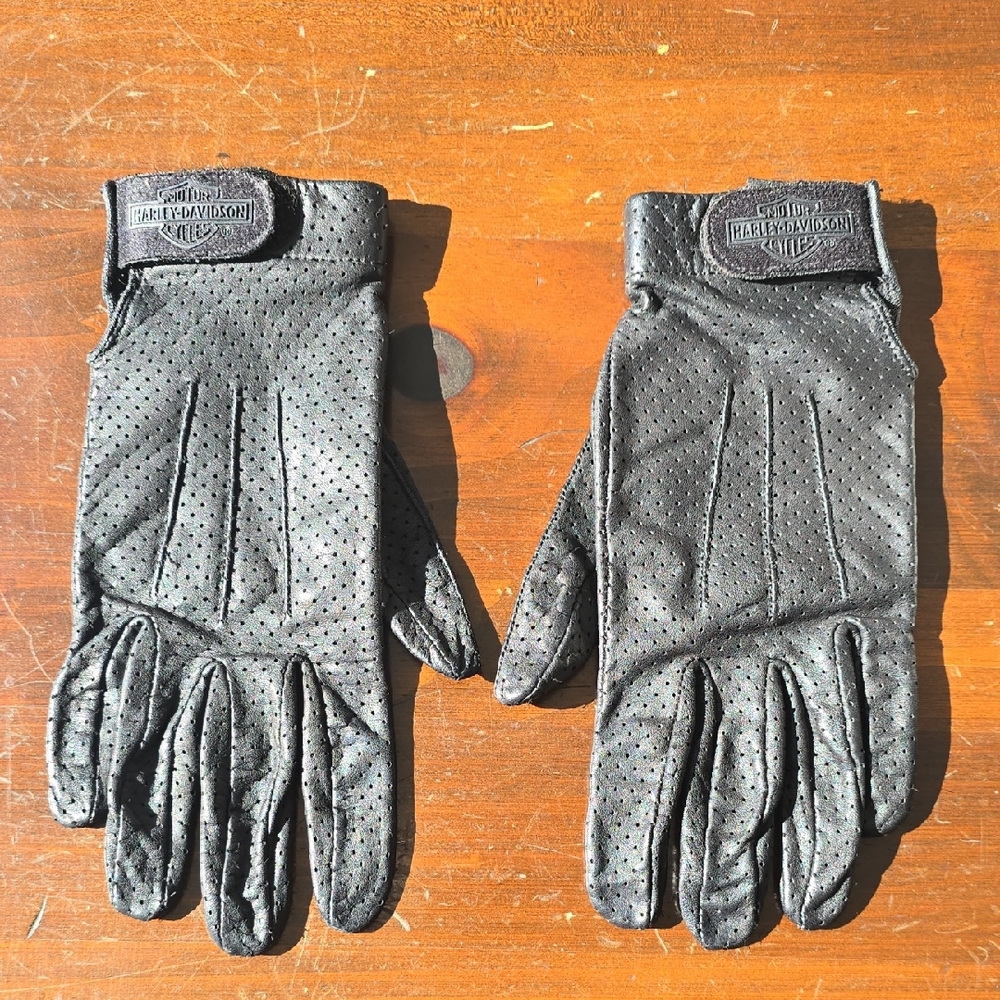 Harley Davidson Leather Motorcycle Gloves